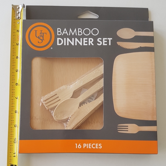 🍽️ 16pc Bamboo Dinner Set - Picture 6 of 6